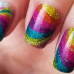 maintaining rainbow nail art